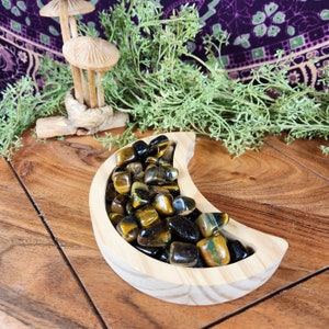 Tiger&#39;s Eye Tumbles - Small Tiger Eye Tumbles - Polished Tigers Eye Tumble - Flashy Tiger&#39;s Eye - Yellow Tiger&#39;s Eye Tumble