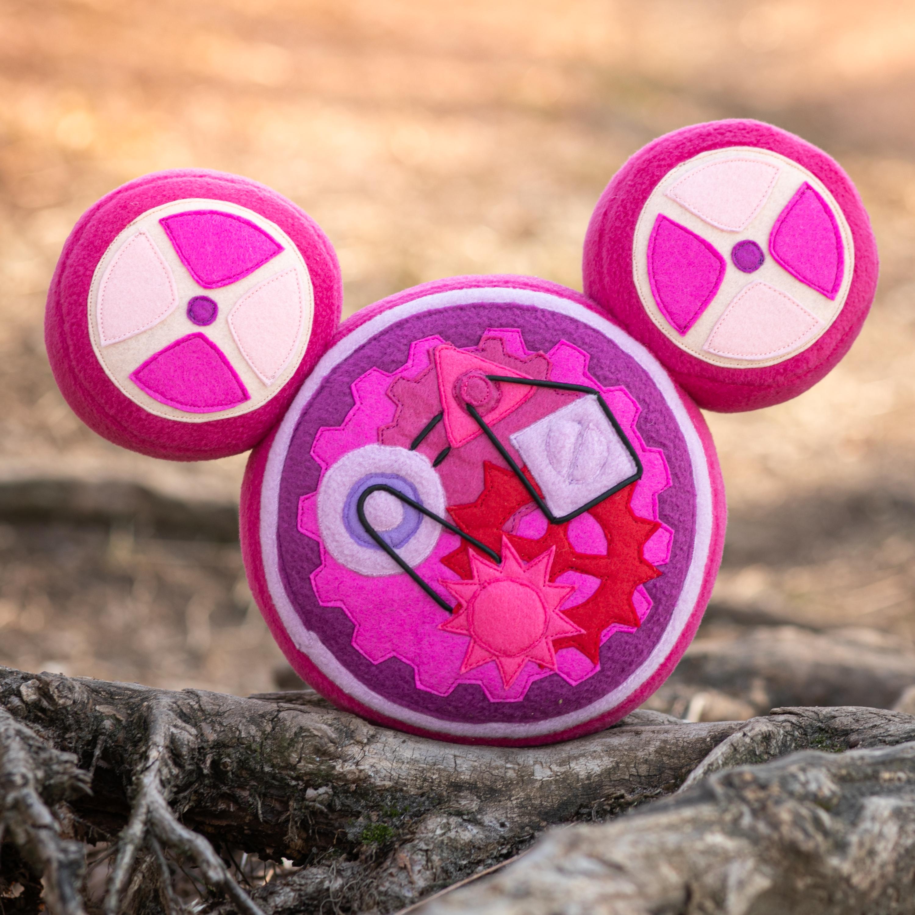 操作可能な Mouseke Dizz ぬいぐるみ、ギア付き Mousekadoer