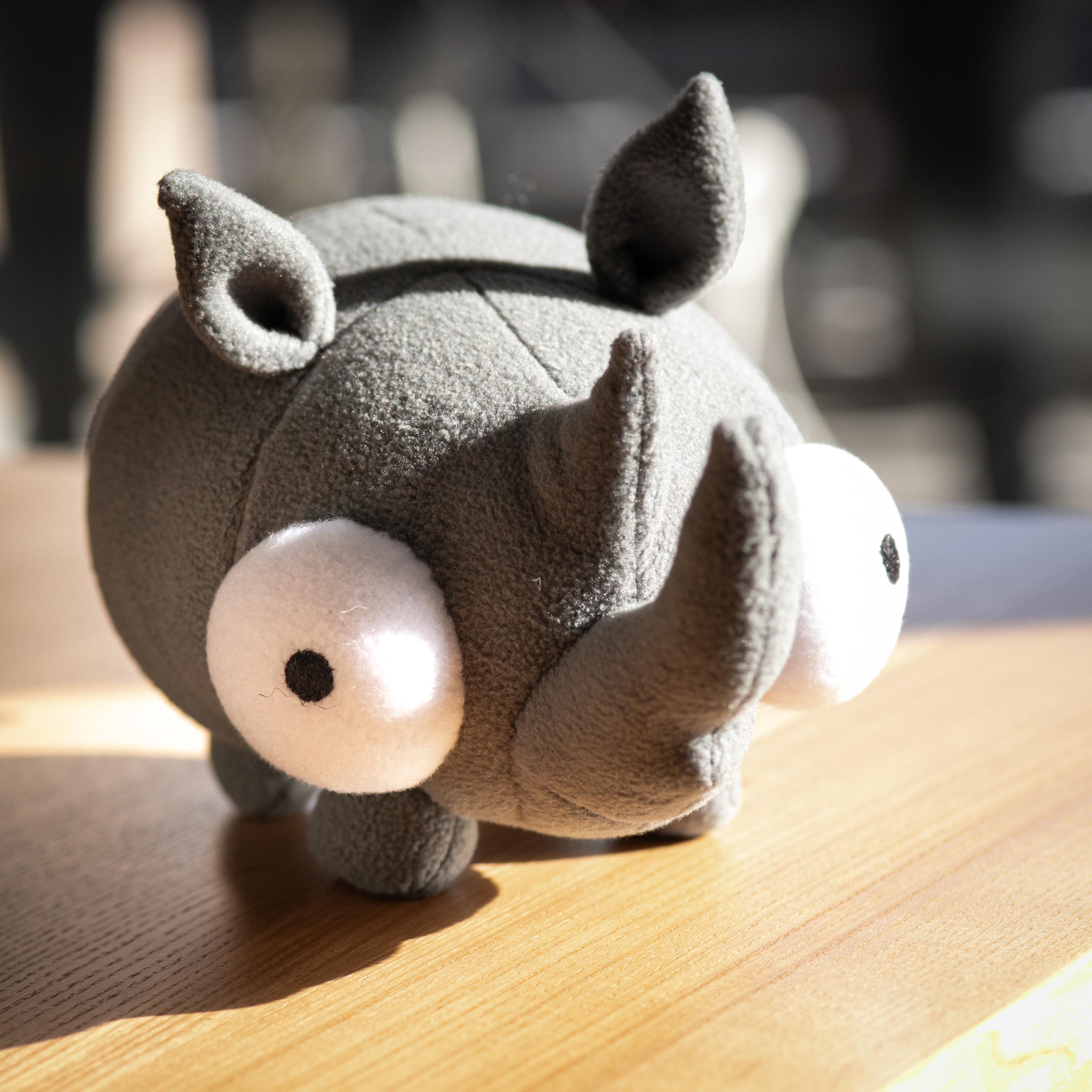 Ximi Rhinoplush Rhino Plush – Handmade Earthy Safari Animal Stuffed Toy, Unique Horned ...