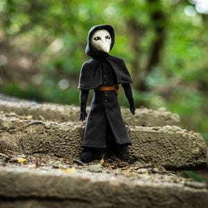 SCP Plague Doctor SCP-049 plush handmade soft plush, SCP-049 inspired stuffed doll