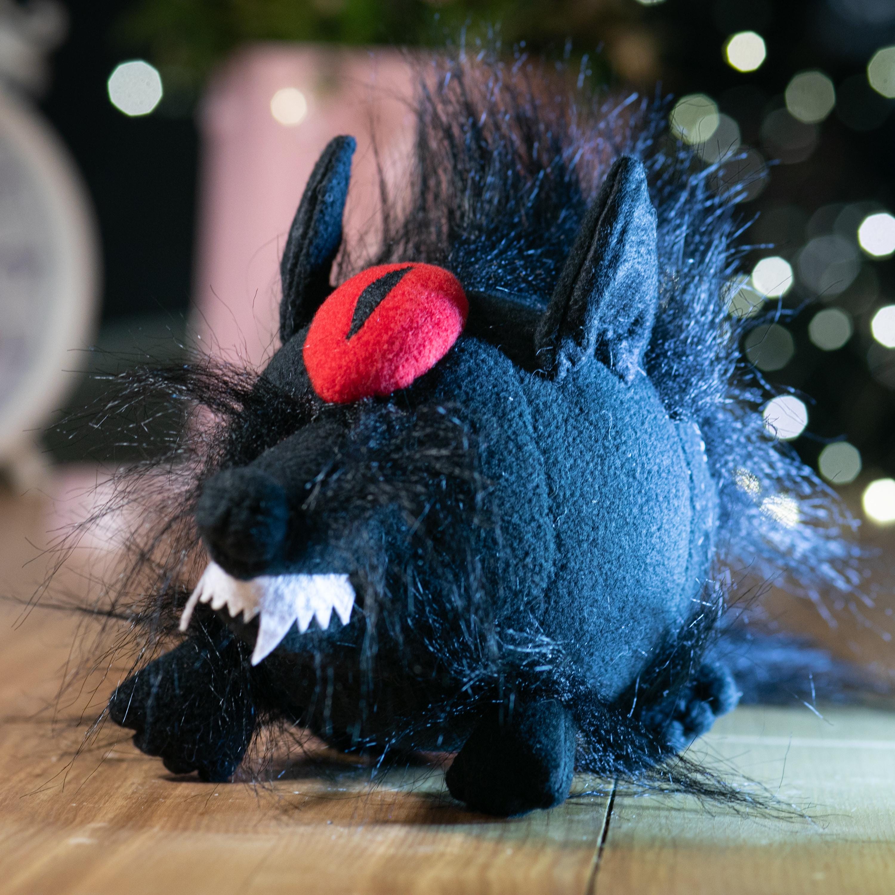 Plush Black Shuck – Handmade Unique Collection Plush-eyes
