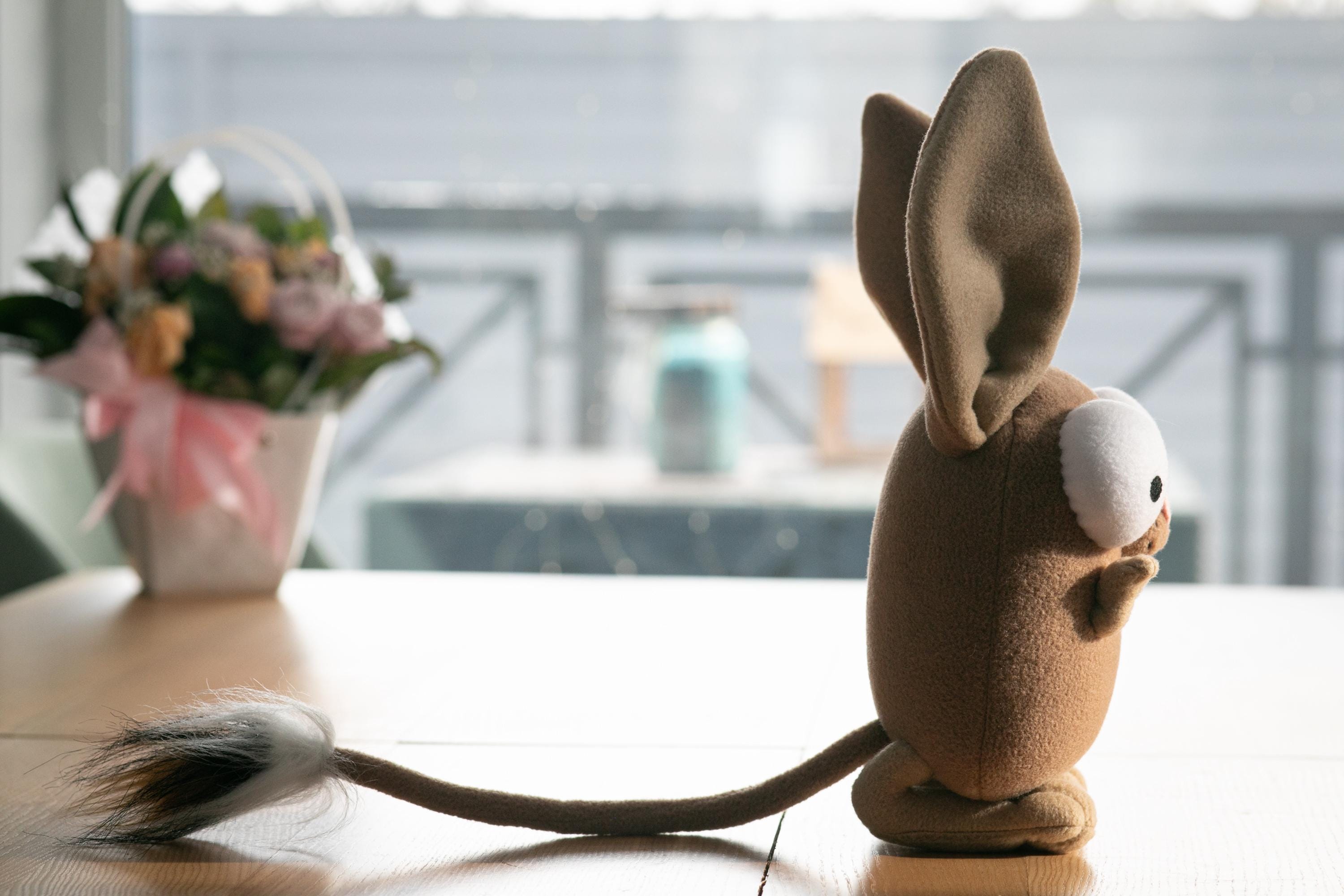 Jerboa – Handmade Long Eared Desert Rodent Stuffed Animal, Quirky