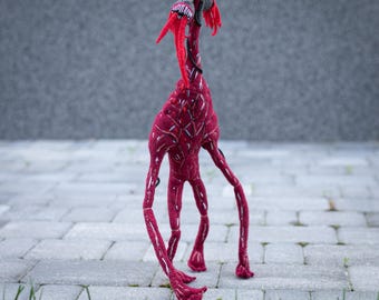 Meatgrinder Monster plushie, handmade Creepy Siren Head plush, 15in, made to order
