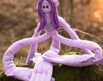 Ruby Giant Kraken form doll, Ruby Gillman plushie, Giant Ruby plush, Ruby Kraken, 26.3in high, handmade plush