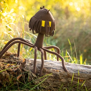 House Head plush, horror poseable house, handmade soft plushie, 19.6 in and 9.8 in, made to order