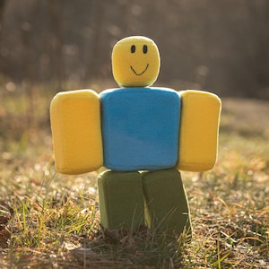 Handmade Noob Plush – Removable Parts, 11 in high, made to order