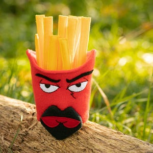 Frylock plush Aqua Teen Hunger Force inspired - handmade stuffed animal