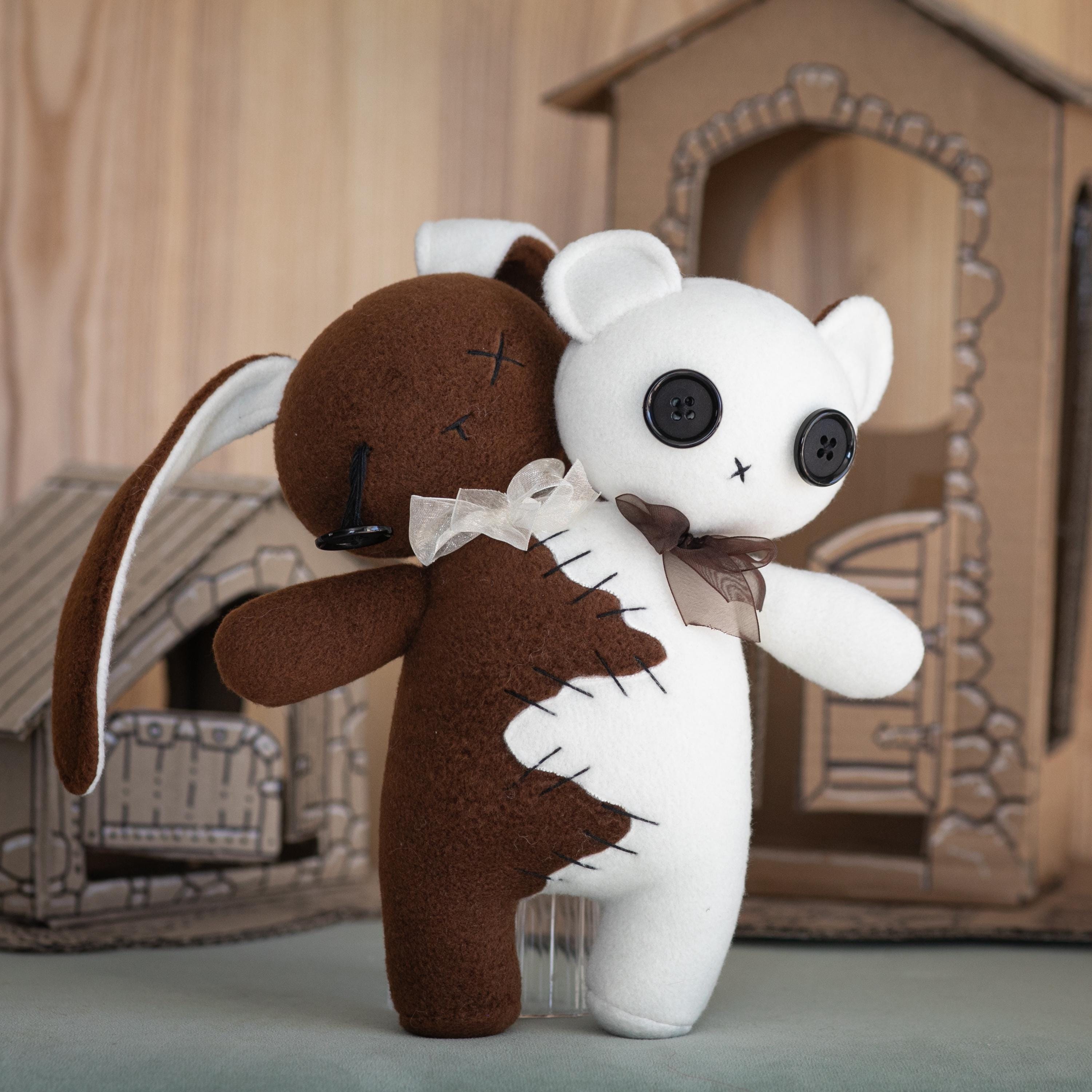 2 headed teddy bear - Etsy 日本