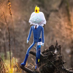 The Winter King doll, Simon Petrikov plushie, handmade plush, 23 in high with poseable legs