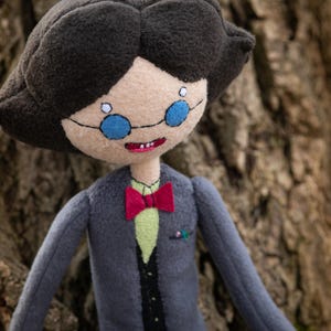 Simon Petrikov doll, Ice King plush, handmade, 18.5 in high with poseable legs