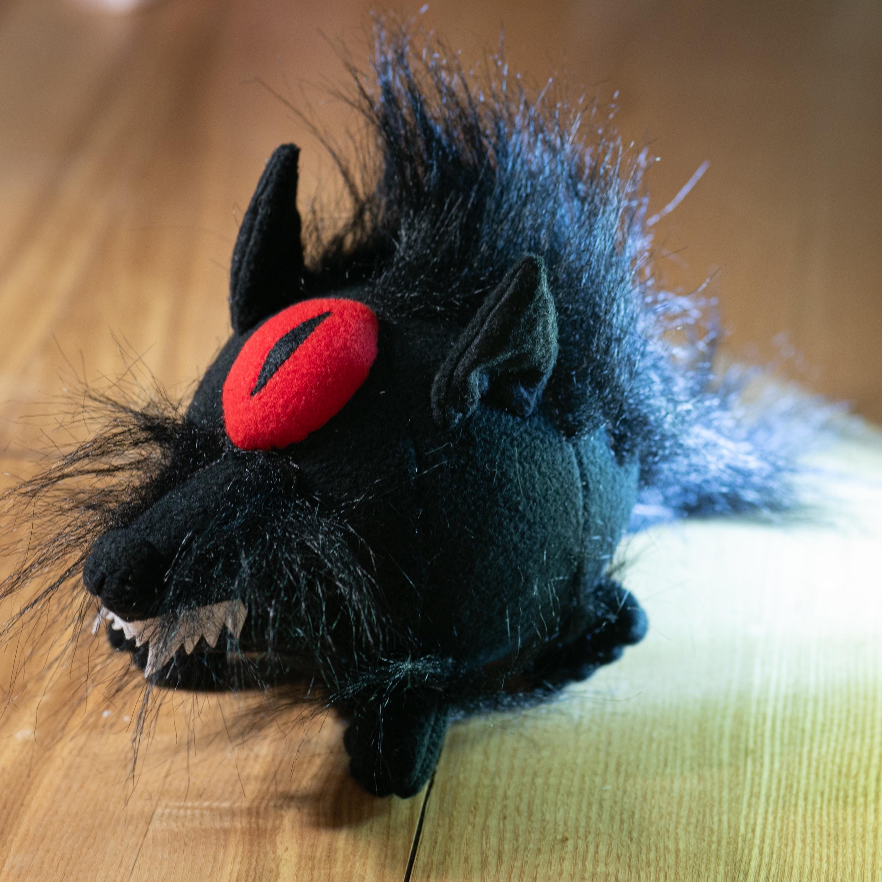 国内作家　子悪魔　珍獣ぬいぐるみ　スチームパンク　55㎝！超BIG！DEVIL Plush Black Shuck – Handmade Unique Collection Plush-eyes