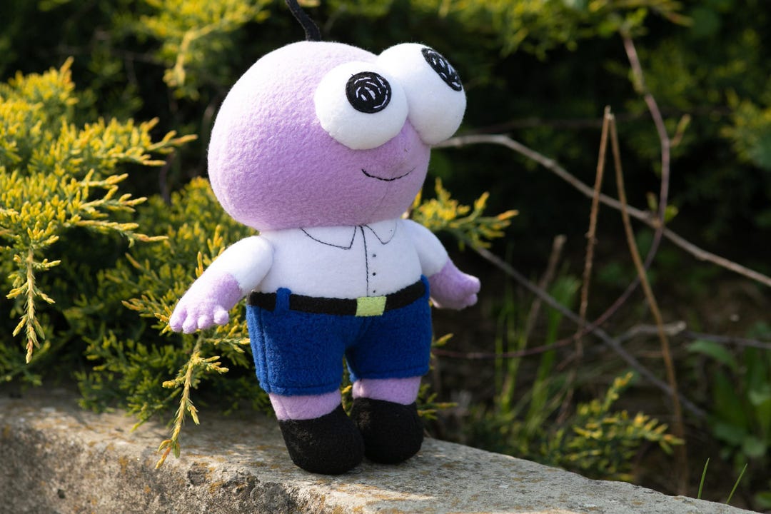 Peluche Pim de Smiling Friends hecho a mano España