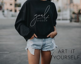 Goal Digger SVG, Strong Women Design (Digital Download)