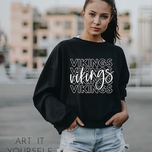 Vikings Team Design, Team Apparel, Viking File, Vikings Mascot,  Cricut / Sillhouette Files, svg, png