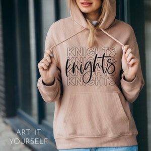 Knights Team Design, Team Apparel, Knights Shirt SVG, Knights Mascot,  Cricut / Sillhouette Files, svg, png