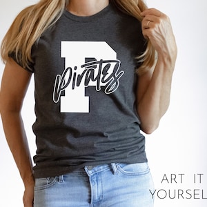 Pirates Team Design, Team Apparel, Pirates File, Pirates Mascot,  Cricut / Sillhouette Files, svg, png