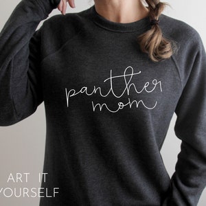 Panther Team Design, Football Mom, Panthers shirt SVG, Team Apparel,  Cricut / Sillhouette Files, svg, png