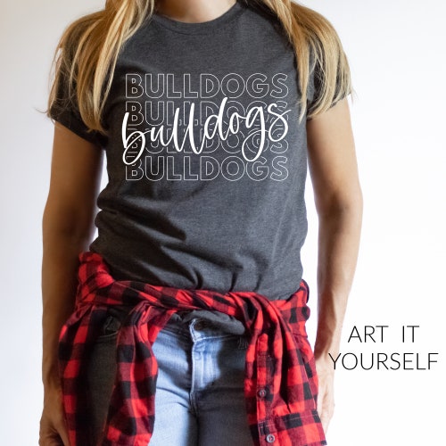 Bulldogs Team Design Team Apparel Bulldogs Shirt SVG Etsy