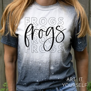Frogs Team Design, Team Apparel, Frogs File, Frogs Mascot,  Cricut / Sillhouette Files, svg, png