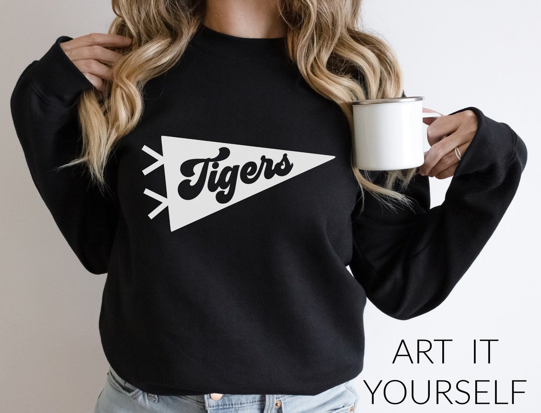 Tigers Pennant Retro Team Design, Team Apparel, Tiger File, Tigers ...