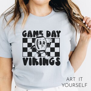 Vikings Retro Football Team Design, Vintage Team Apparel, Viking File, Vikings Mascot,  Cricut / Sillhouette Files, svg, png