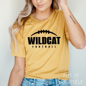 Wildcat Football Team Design, Team Apparel, Wildcat Datei, Wildcats Maskottchen, Cricut / Sillhouette Dateien, svg, png