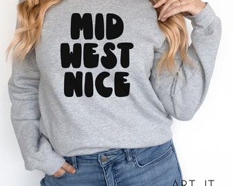 Midwest Nice SVG ファイル、Cricut シルエット（デジタルダウンロード）