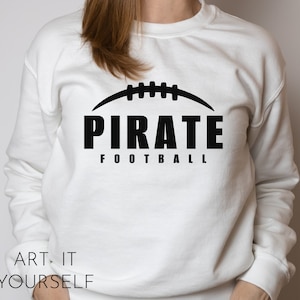 Piraten Fußball Team Design, Team Apparel, Piraten Datei, Piraten Maskottchen, Cricut / Sillhouette Dateien, svg, png