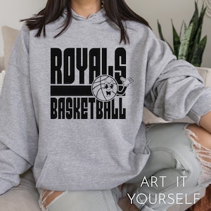 Royals Basketball Retro Team Design, Team Apparel, Royals File, Royals Mascot,  Cricut / Sillhouette Files, svg, png