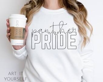 Panther Pride Team Design SVG, PNG, PDF (Digital Download)