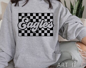 Eagles Retro Design SVG, PNG, PDF, Team Apparel