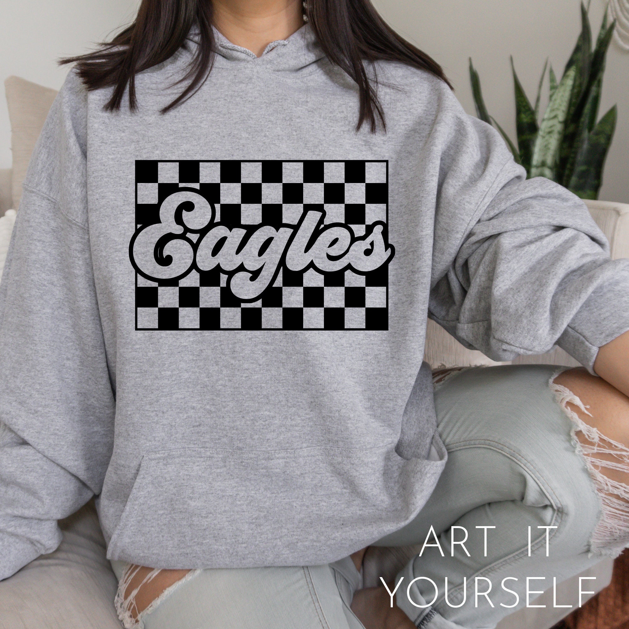 Eagles Retro Team Design Team Apparel Eagles Shirt SVG - Etsy