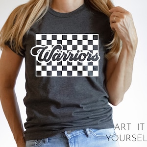 Warriors Retro Team Design, Team Apparel, Warriors File, Warriors Mascot,  Cricut / Sillhouette Files, svg, png