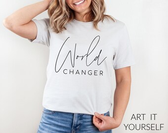 World Changer SVG, Strong Women Cricut Silhouette Files (Digital Download)