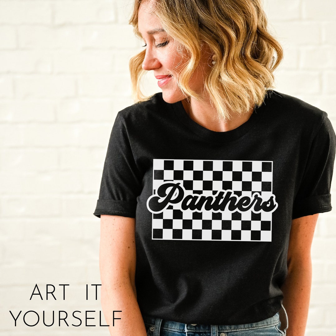 Retro Panthers Team Design, Vintage Apparel File (SVG, PNG, PDF) - Etsy