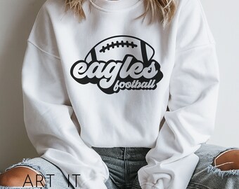 Eagle Football Team Design, Team Apparel, Eagles Shirt SVG, Eagles Mascot,  Cricut / Sillhouette Files, svg, png