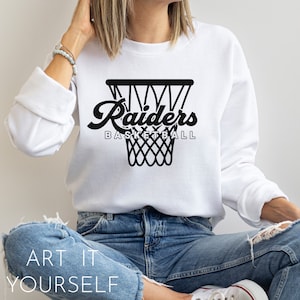 Raiders Basketball Retro Team Design, Team Apparel, Raiders File, Raiders Mascot,  Cricut / Sillhouette Files, svg, png