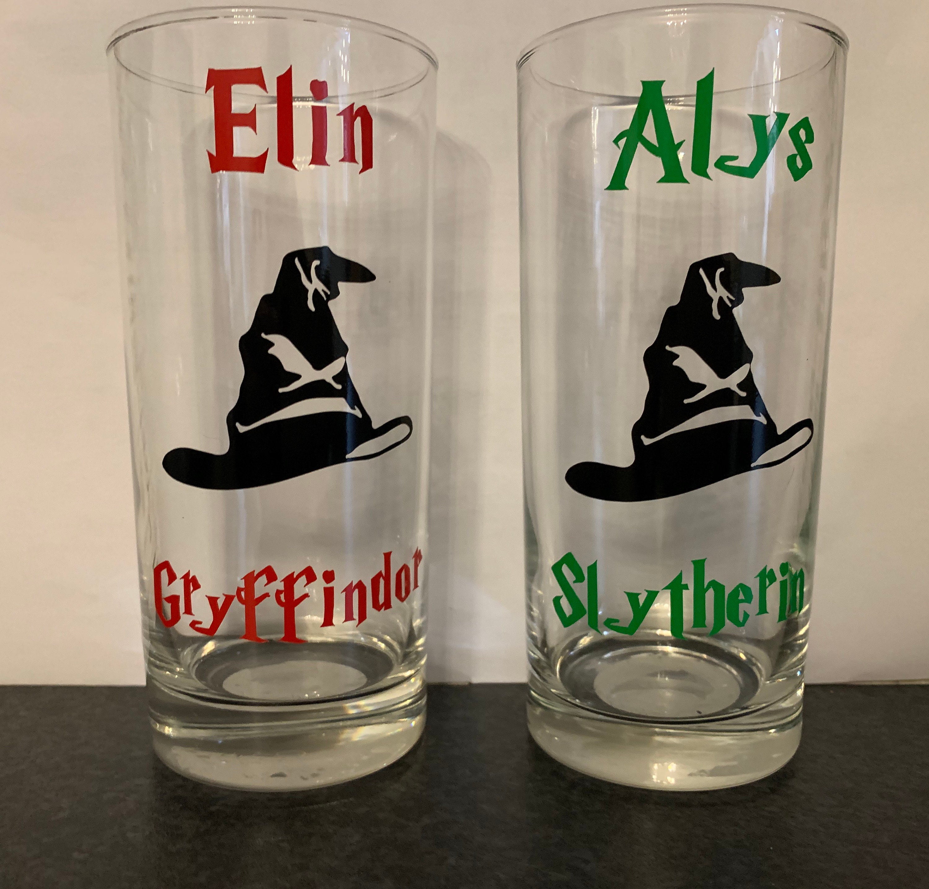 Harry Potter style personalised Glass | Etsy