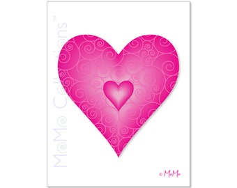 Tarjeta de sentimiento imprimible (Love You): tarjeta de descarga digital, diseños coloridos originales, versos pegadizos, para ella, él, amigo y familia