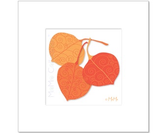 Impresión de arte digital: impresión de invierno de Aspen imprimible (imagen de 5" x 5"), arte colorido original, diseños vívidos