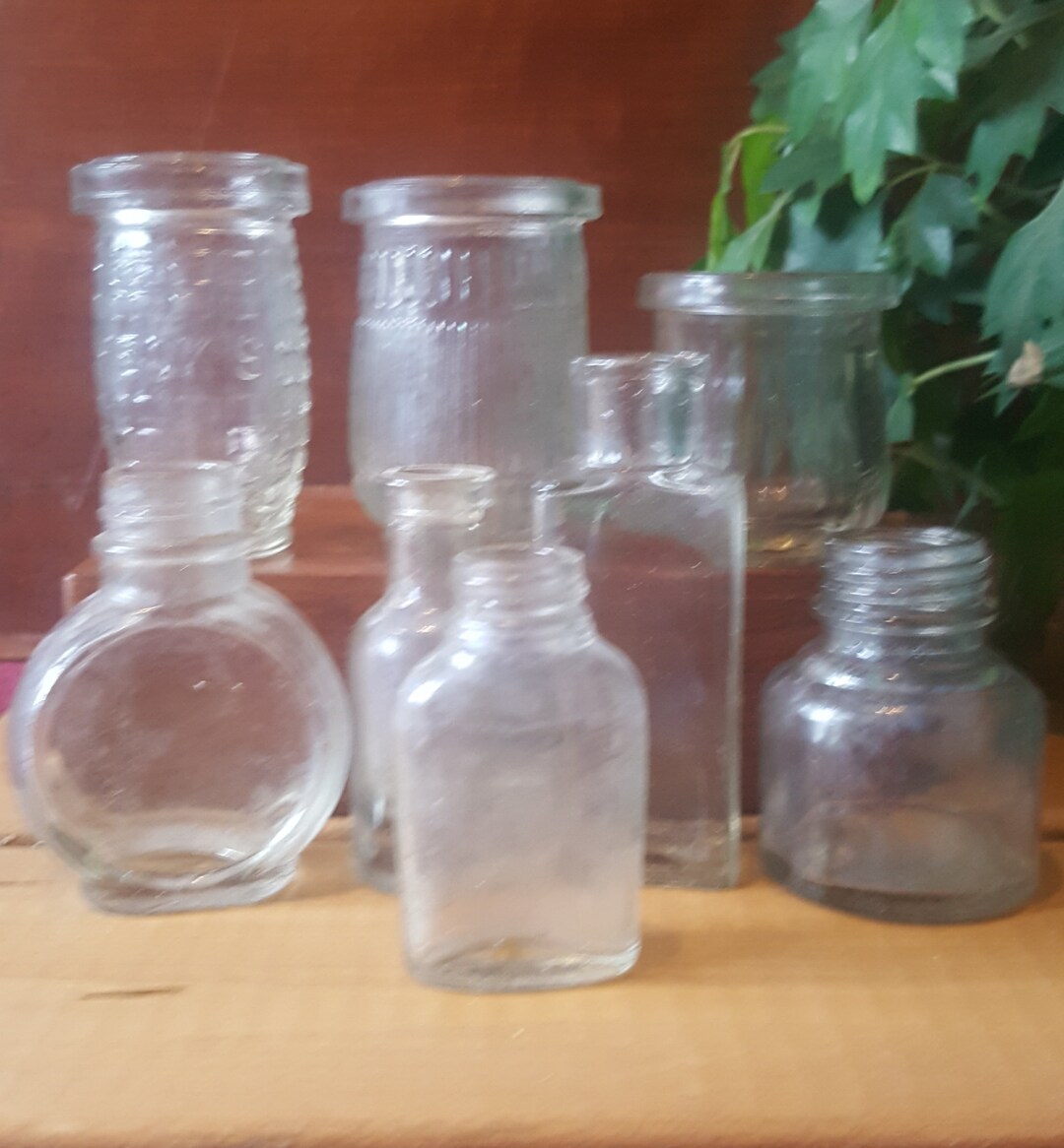 Vintage Bottle/jar Collection. Meat Paste/in Jars and Various Etsy