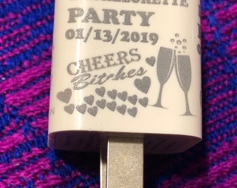 Bachelorette  Party USB charger gift.