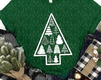 Christmas Tree Forest (imperfect), Cute Christmas Shirt, Holiday Shirt, Christmas Tee, I Love Christmas, Festive, Christmas Tree Shirt