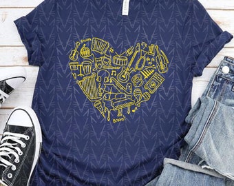 Song in Your Heart Shirt (Imperfect), Music Teacher Shirt, Band Teacher Shirt, Music Therapy Shirt, Cute Teacher Shirt, Music Shirt