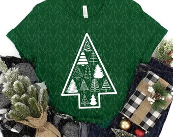 Christmas Tree Forest (Imperfect), Cute Christmas Shirt, Holiday Shirt, Christmas Tee, I Love Christmas, Festive, Christmas Tree Shirt