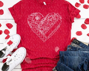 heART Supply Shirt (Imperfect), Art Teacher Shirt, Art Supply Shirt, Art Supply Heart, Craft Supply Shirt, Teacher Shirt, Art Shirt