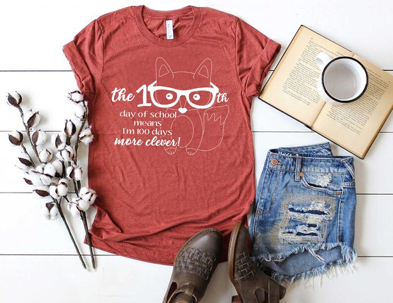 100 Days More Clever white Graphic 100th Day of School - Etsy