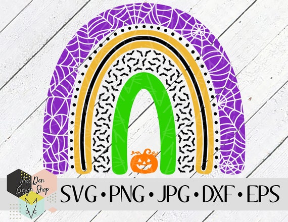 Download Halloween Boho Rainbow Svg Svg Files For Cricut Silhouette Etsy