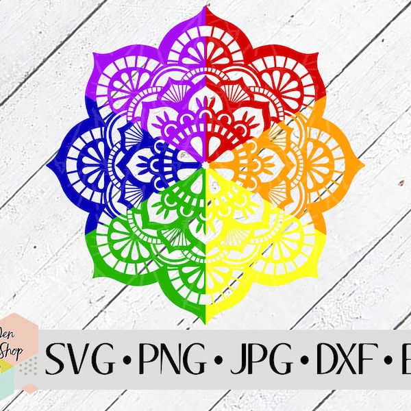 Zen Color Wheel SVG, SVG Files for Cricut, Silhouette Files, Cut Files, Social Distancing, Stay at Home, Art Teacher SVG, Instant Download