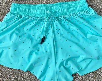 Color match butterfly bling shorts